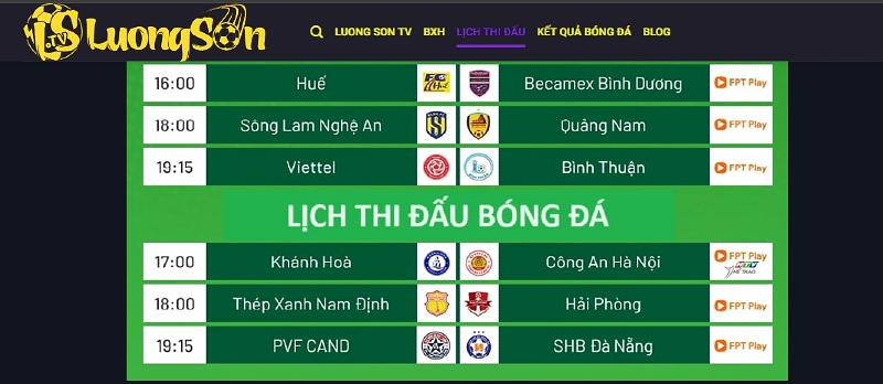 lịch thi đấu Serie A